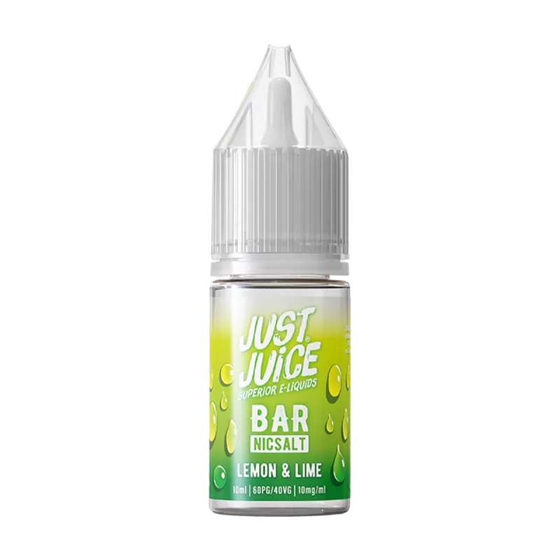Lemon & Lime Bar Nic Salt by Just Juice 10ml - 20mg - Vape Product (CE7A1B)