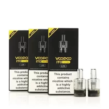 VOOPOO ITO Replacement Pods - Resistance#0.7 Ohms>1.0 Ohms>1.2 Ohms>No Coil (E53CA5)