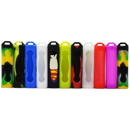 18650 Battery Silicone Protective Case - Red Camouflage