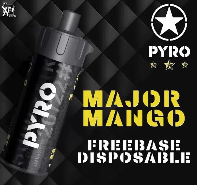 PYRO 12000 PUFFS MTL / DTL DISPOSABLE VAPE - 3 mg / Major Mango - Image 3
