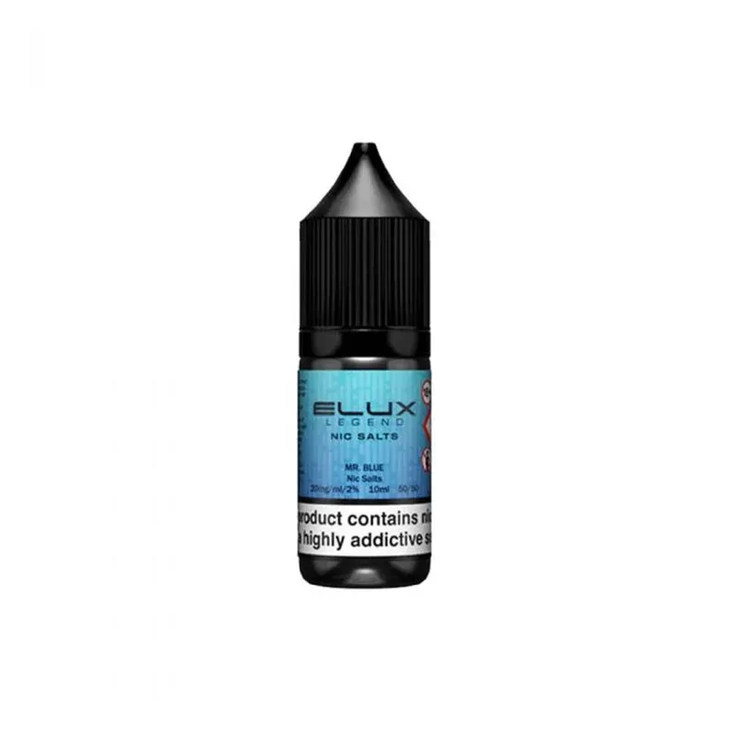 Elux Legend Nic Salts Mr Blue E Liquid 10ml - Nicotine Strength#20mg>10mg>5mg (7150E6)
