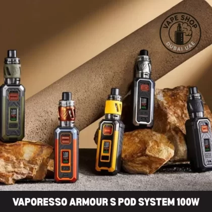 VAPORESSO Armour S Pod System 100W Vape Kit in Dubai - Black, green