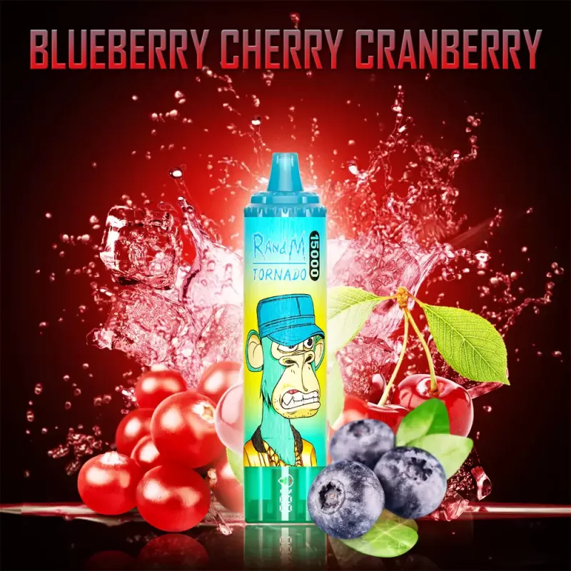 FUMOT Randm Tornado 15000 Vape Blueberry Cherry Cranberry