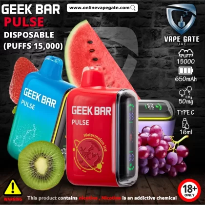GEEK BAR PULSE DISPOSABLE VAPES (15,000 PUFFS) - 50 mg /