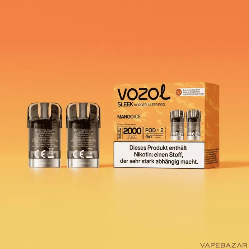 Vozol Sleek Pods – Mango Ice - Image 2