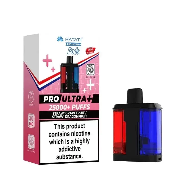 Hayati Pro Ultra Plus 25K Prefilled Pods - Box of 5 - Watermelon Fruit Twist - Image 3