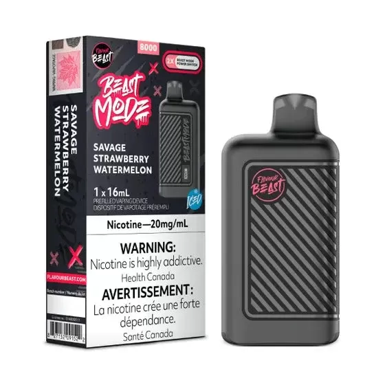 Flavour Beast BEAST MODE 8K – Savage Strawberry Watermelon Iced