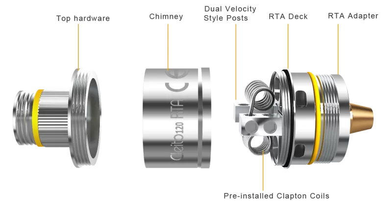 Aspire Cleito120 RTA System - Image 2