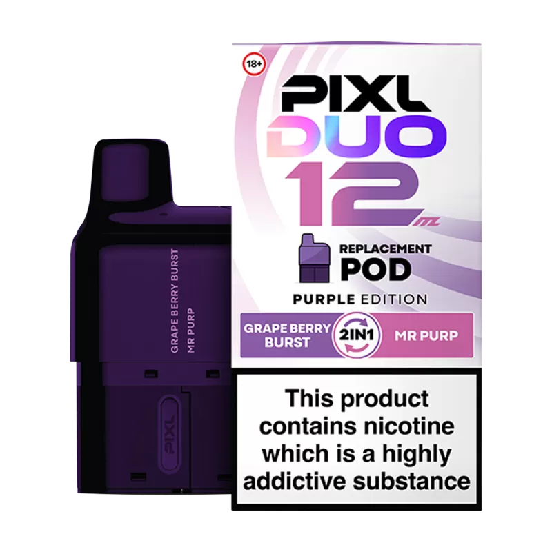 Purple Edition Pixl Duo 12 Refill Pack - 20mg - Vape Product (EAA301)