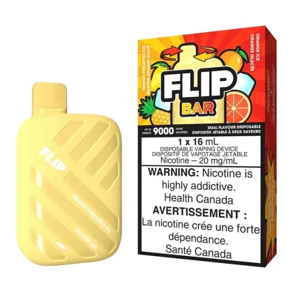 Flip Bar Disposable Vape Device – Mango Pineapple Ice And Orange Ice - 20mg/mL