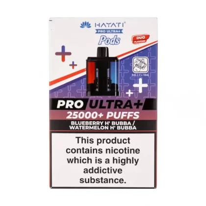 Blueberry H’Bubba/Watermelon H’Bubba Pro Ultra Plus 25k Prefilled Pod + Refill by Hayati
