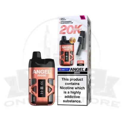 Coral Edition Vapes Bars Angel 20000 Vape Prefilled Pod Kit