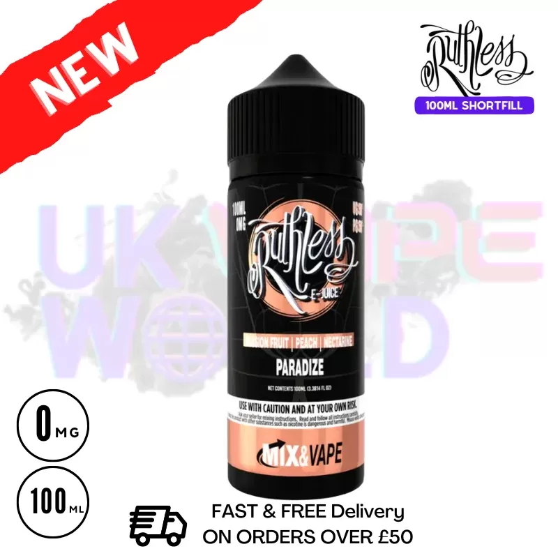 Paradize Ruthless 100ml shortfill e liquid – £7.99