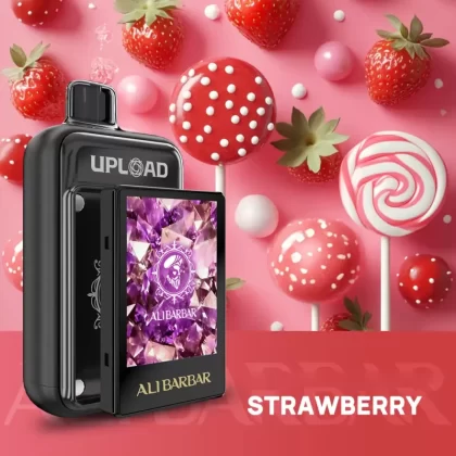 ALIBARBAR UPLOAD 25000 PUFFS – Strawberry Ice - Oil Tank + Screen, Oil Tank Only