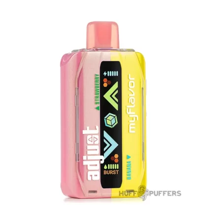 Adjust MyFlavor Disposable Vape 5% Nicotine - Flavor#Black Razz Baja>Blue Razz Ice>Mixed Mint>Midnight Ice Chill>Orange Strawberry>Pineapple Ice Peach>Raspberry Watermelon>Strawberry Banana>