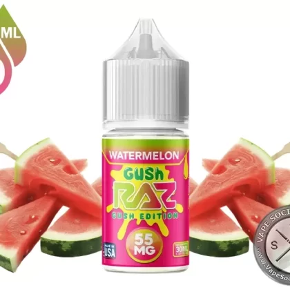 Watermelon Gush Pod Juice x RAZ Salt 30ml - Vape Product, Vape Product