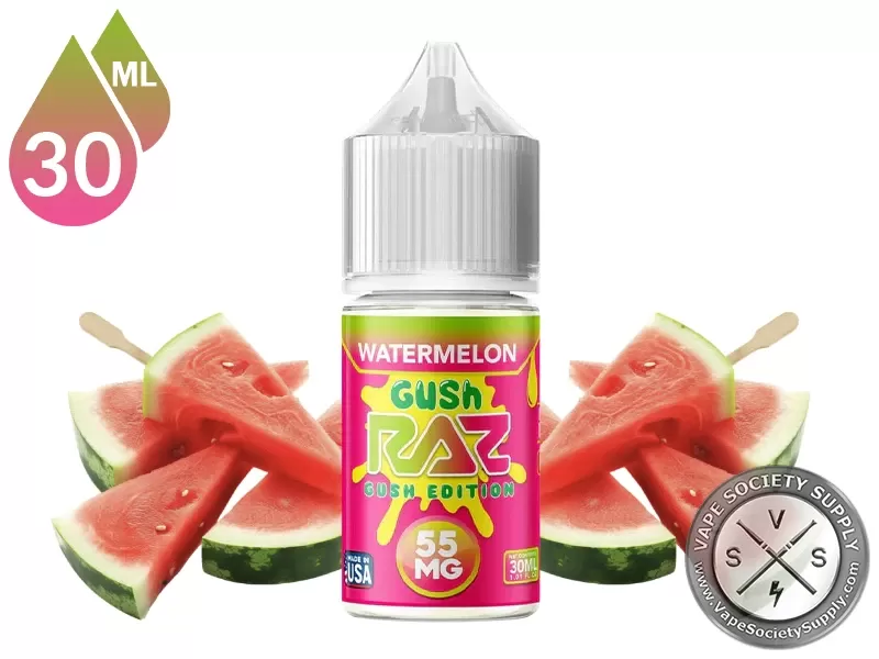 Watermelon Gush Pod Juice x RAZ Salt 30ml - Vape Product, Vape Product