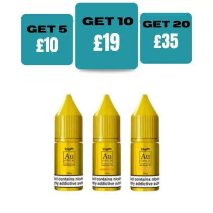 Kingston Au Gold Bar Salts 10ml E-liquids - Cherry Drops / 10mg