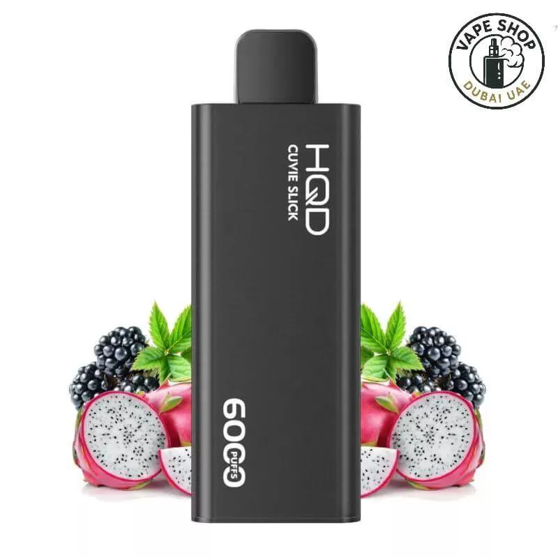 HQD Cuvie Slick Pro 15000 Puffs Buy in Dubai - Apple Grape, Black Dragon (8B788C) - Image 2