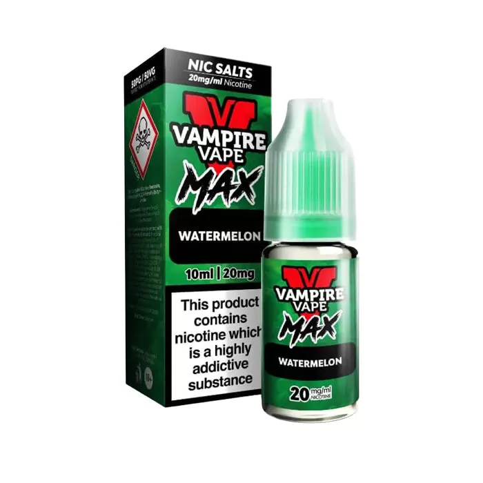 Watermelon Nic Salt E-Liquid by Vampire Vape Max - 10 mg - Medium Strength