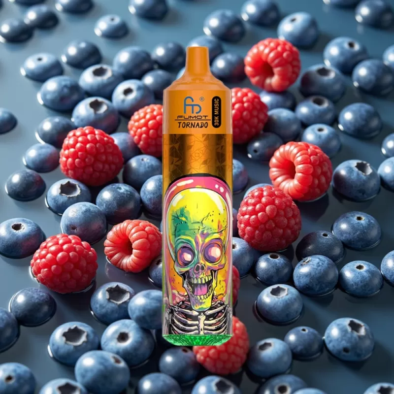 Fumot RandM Tornado 30000 Puffs Disposable Vape 30mL 5% Nicotine Blueberry Raspberry - Bangvapeaustralia