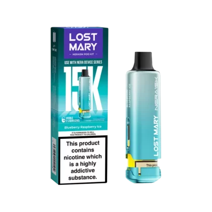 Blueberry Raspberry Ice Lost Mary NERA15K Refill Pack - 20mg - Vape Product (7B98CE)