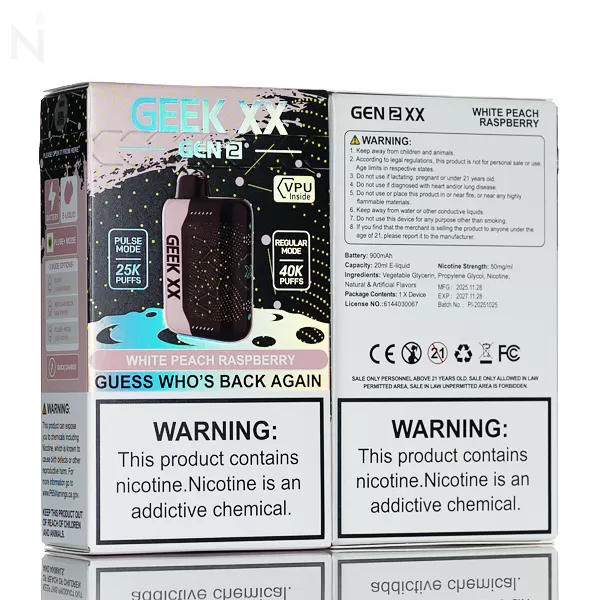 Geek XX Gen 2 40K Puffs Disposable Vape - Banana Taffy Freeze - Image 3