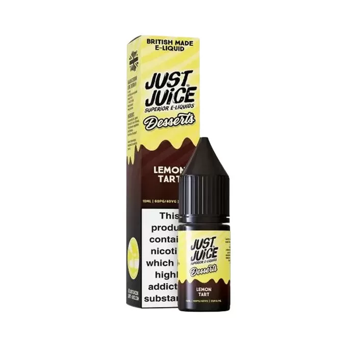 Lemon Tart Nic Salt E-Liquid by Just Juice Desserts - 10 mg - Medium Strength