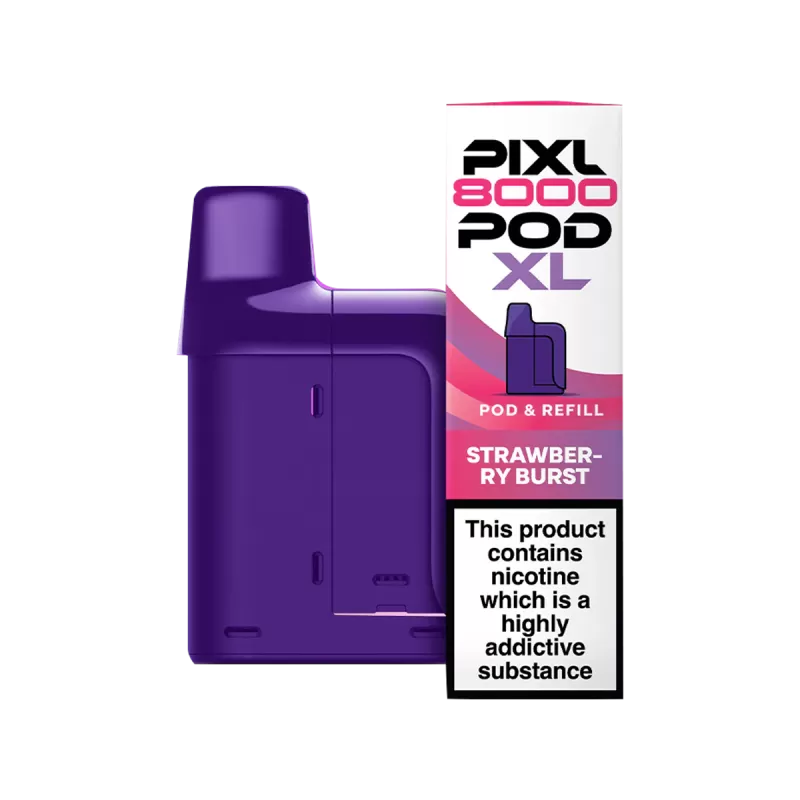 Strawberry Burst Pixl 8000 Refill Pack - 20 mg - Vape Product (70804F)