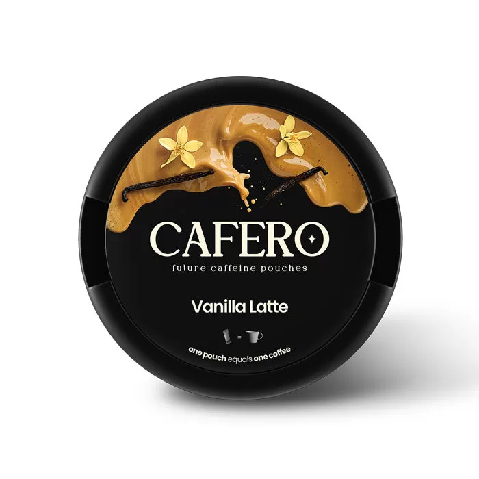 Vanilla Latte CAFERO Caffeine Pouches