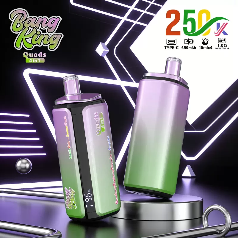 Bang King 250K 4-in-1 Disposable Vape - Vapeq10