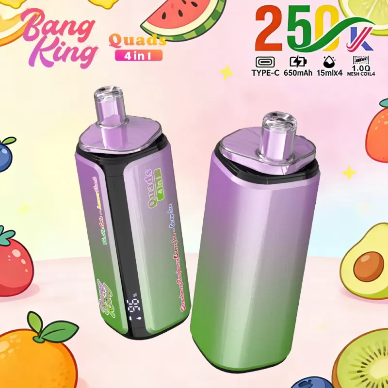 Bang King 250K 4-in-1 Disposable Vape - Vapeq10 - Image 3