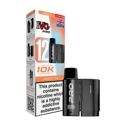 Peach Ice IVG Pro 12 Refill Pack - 20mg