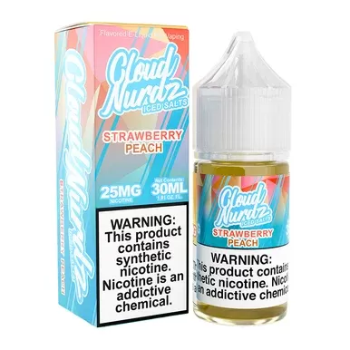Strawberry Peach Ice Cloud Nurdz Salts 30mL