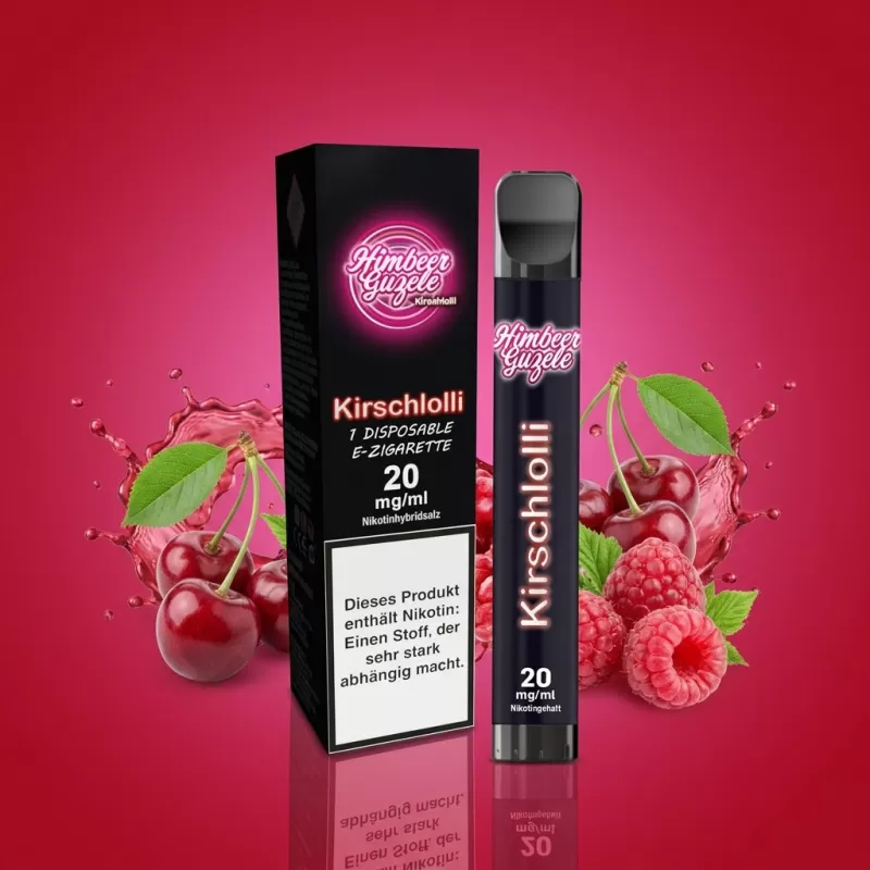 Kirschlolli Disposables – Himbeer Guzele - Vapebazar