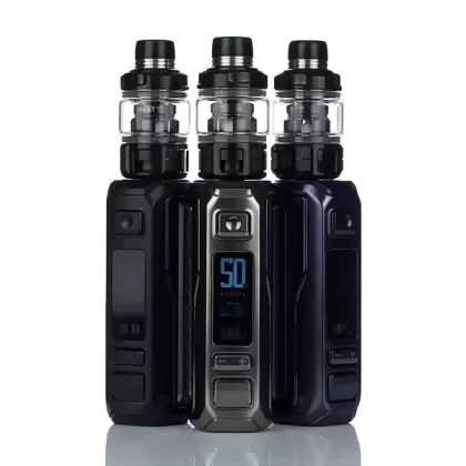 VooPoo Argus MT Starter Kit – Built-In Battery - Carbon Fiber (Uforce L Tank), Dark Blue (Uforce L Tank)
