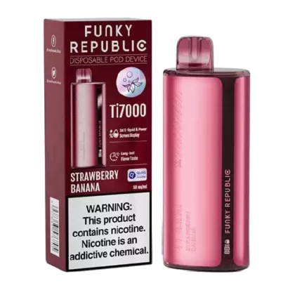 Strawberry Banana Disposable Vape (7000 Puffs) by Funky Republic Ti7000