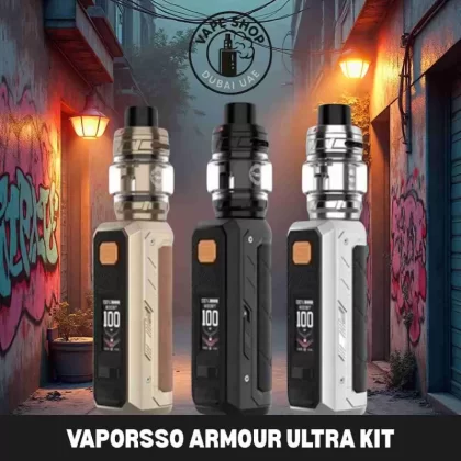 Vaporesso Armour Ultra Build in Battery Kit - Dune Gold, Emerald Green