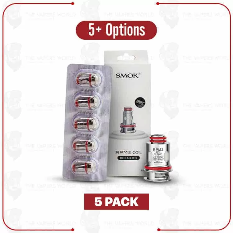 SMOK RPM2 Replacement Coil – 5PK - MESH 0.16 OHM, DC MTL 0.6 OHM