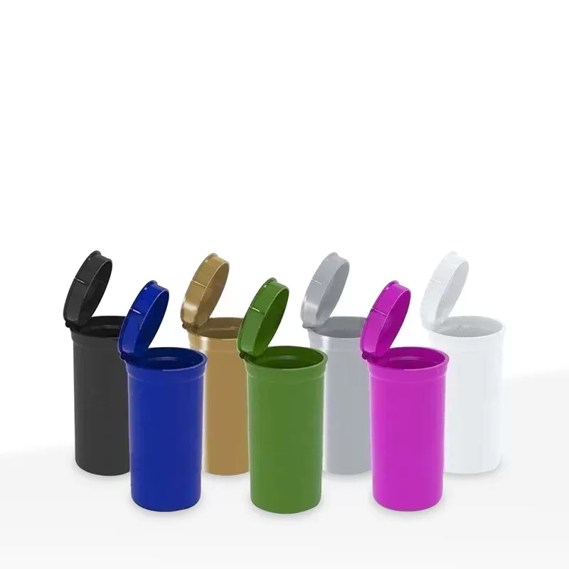 Child-Resistant Plastic Pop Top Bottles | 13 Dram – 2 Grams – 315 Count | Various Colors