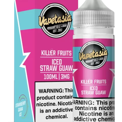 Vapetasia - Killer Fruits ICED Straw Guaw - 100ML E-Liquid - 3MG
