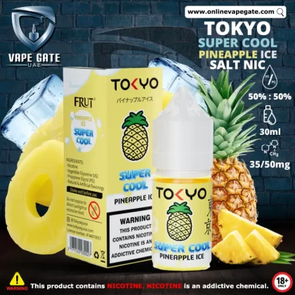Tokyo Super Cool Pineapple Ice Saltnic 30ml - 50 mg - 30 ml