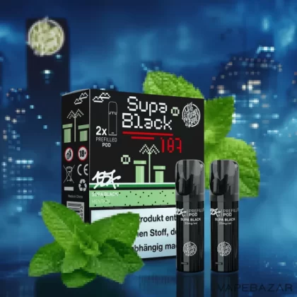 187 Pods – Supa Black (2er Pack) - Menthol / Minze