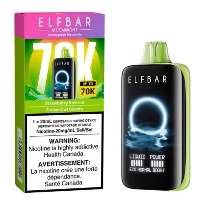 Elf Bar MoonNight 70K Disposable Vape Device – Strawberry Kiwi Ice 20ml
