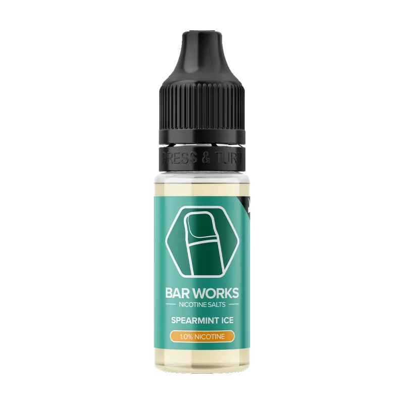 Spearmint Ice Nic Salt by Bar Works - 10ml - 20mg - Vape Product (9F7CAE) - Image 2
