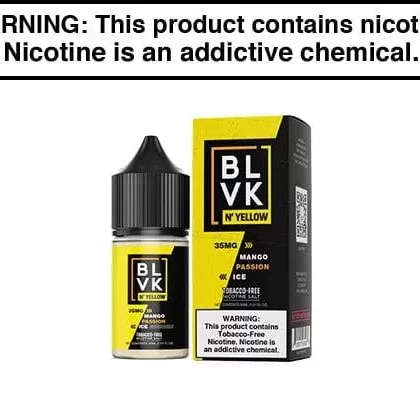 MANGO PASSION ICE BY BLVK N’ YELLOW SALTS 30ML - Vapejuice