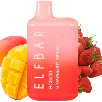 ELF BAR STRAWBERRY MANGO BC5000 DISPOSABLE POD - Vape Product, Vape Product