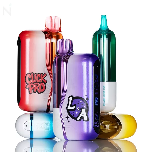 L&A Click Pro 80K Puffs Disposable Kit - 22mL - California Grape