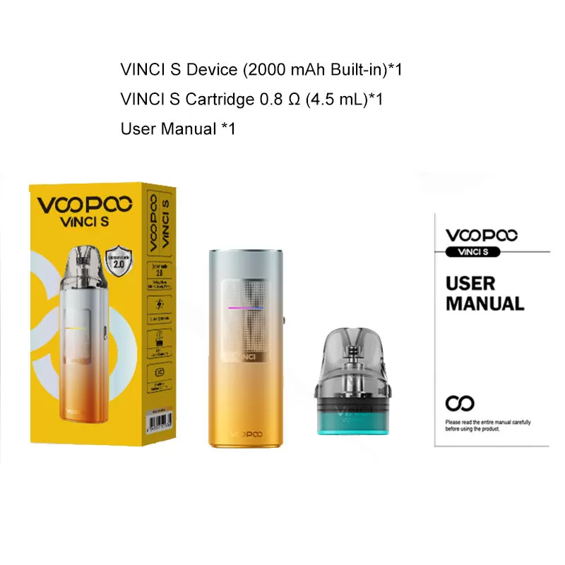 VOOPOO VINCI S Pod Kit 40W - Black - Image 3