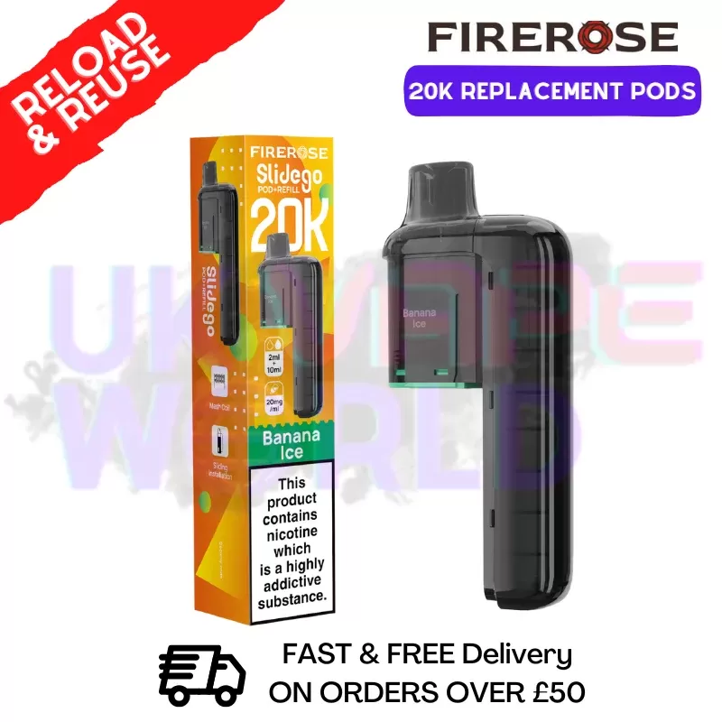 Banana ICE Firerose SlideGo 20K Replacement Pods